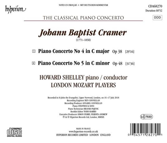 Classical Piano Concerto vol.6 - CD Audio di Johann Baptist Cramer,London Mozart Players - 2