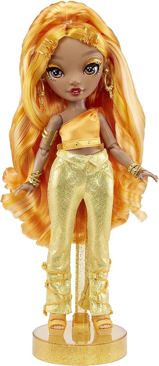 Rainbow High CORE Fashion Doll- Meena Fleur (Saffron) - 3