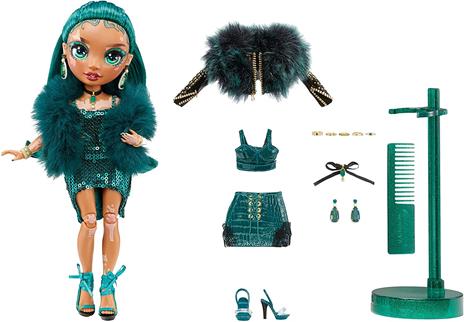 Rainbow High CORE Fashion Doll- Jewel Richie (Emerald) - 2
