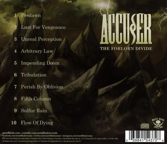 The Forlorn Divide - CD Audio di Accuser - 2