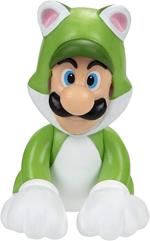 Nintendo Super Mario Cat Luigi Figura 6,5cm Jakks Pacific