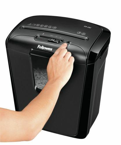 Fellowes M-8C distruggi documenti Triturazione incrociata 23 cm Nero - 3