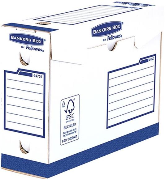 Fellowes 4472702 scatola per la conservazione di documenti Carta Blu, Bianco