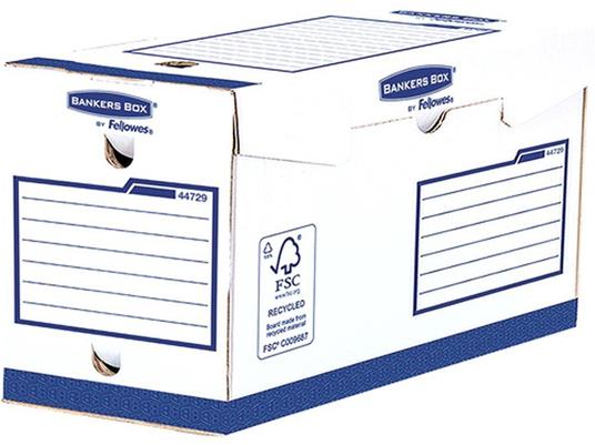 Fellowes 4472902 scatola per la conservazione di documenti Carta Blu, Bianco