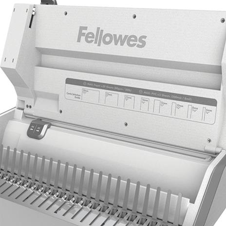 Fellowes lowes Lyra 3 in 1 Binding Centre DD 300 fogli Grigio, Bianco - 2