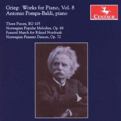 Musica per Pianoforte vol.8 - CD Audio di Edvard Grieg