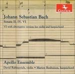 Sonate for Violin & - CD Audio di Johann Sebastian Bach