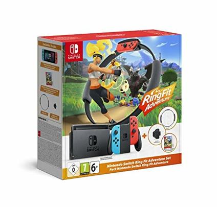 Nintendo console Switch + gioco Ring Fit Adventure