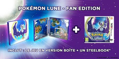 Nintendo Pokémon Lune Fan Edition, 3DS Steelbook Inglese, Francese Nintendo 3DS - 2