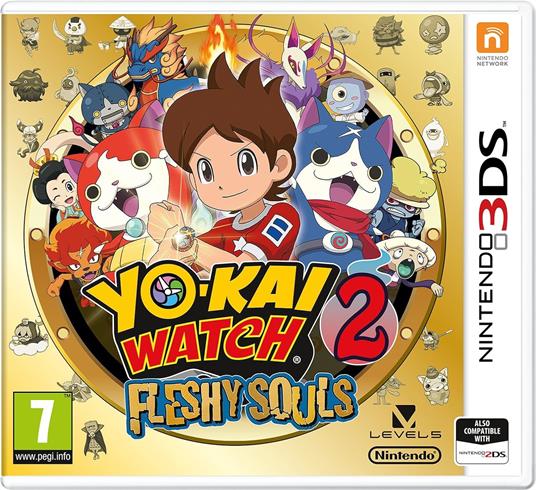 Yo-Kai Watch 2 Fleshy Souls Polpanime Nintendo 2Ds 3Ds Pal Uk Con Italiano