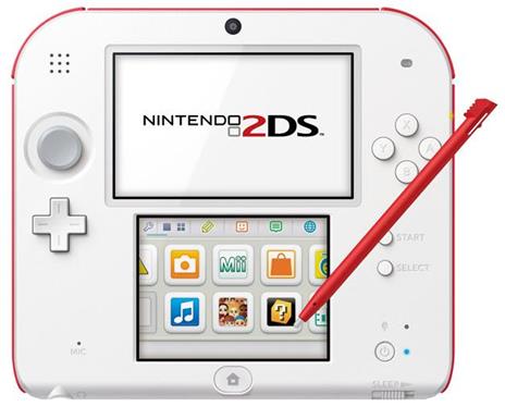 Nintendo 2DS Bianco & Rosso - 2