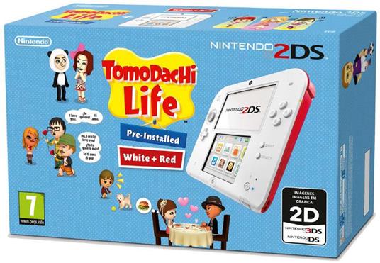 Nintendo 2DS Bianco & Rosso con Tomodachi Life - gioco per Nintendo 2DS -  Nintendo - Hardware - Console - Videogioco | IBS