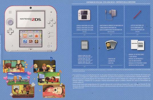 Nintendo 2DS Bianco & Rosso con Tomodachi Life - 2