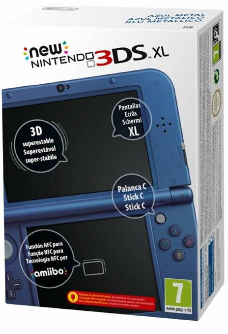 New Nintendo 3DS XL Blu Metallizzato