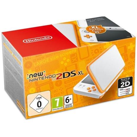 New Nintendo 2Ds Xl Bianco Arancione Boxato