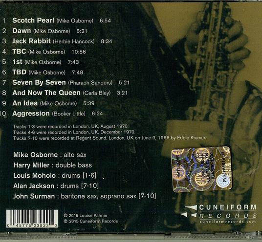 Dawn - CD Audio di Mike Osborne - 2