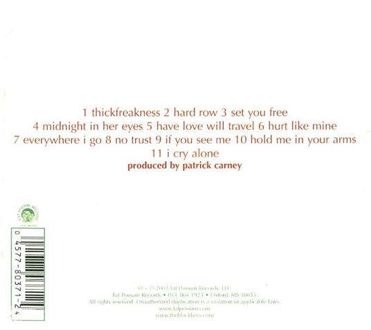 Thickfreakness - CD Audio di Black Keys - 2