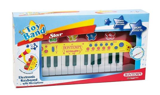 Toy Band Star. Tastiera Elettronica a 24 Tasti con Microfono. Bontempi (12  2931) - Bontempi - Bontempi Toy Band - Tastiere e pianoforti - Giocattoli |  IBS