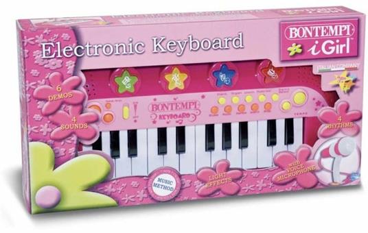 Bontempi Mini Keyboard and Karaoke Microphone - Bontempi - Giochi musicali  - Giocattoli | IBS