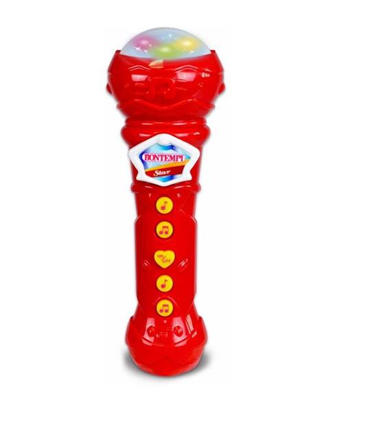 Bontempi Microfono Giocattolo Karaoke con Effetti Luminosi Microfono Bambini  - Bontempi - Bontempi Toy Band - Karaoke - Giocattoli | IBS