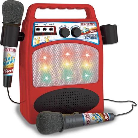 Altoparlante Cassa Speaker Bluetooth Aux con Doppio Microfono Giocattolo  Bambini - Bontempi - Karaoke - Giocattoli | IBS
