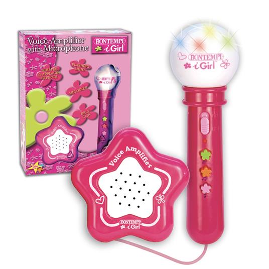 I Girl. Microfono Karaoke con Amplificatore Ed Effetti Luminosi. Bontempi (42 4171) - 5