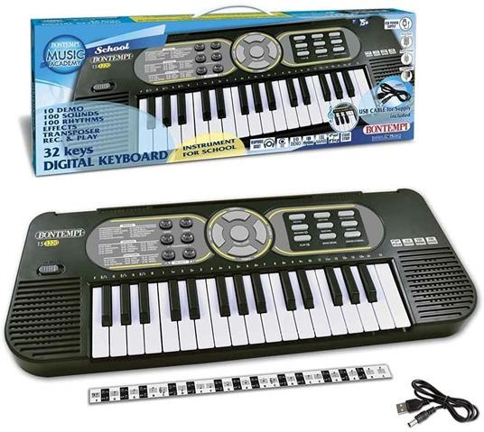 Tastiera digitale 32 tasti (15 3220) - Bontempi - Bontempi Music Academy -  Tastiere e pianoforti - Giocattoli | IBS