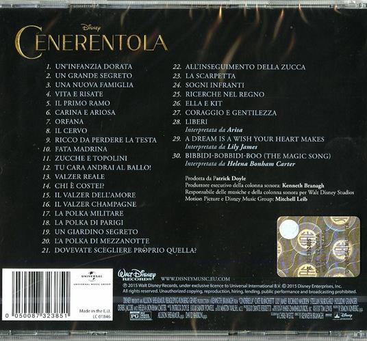 Cenerentola (Colonna sonora) - CD Audio di Patrick Doyle - 2