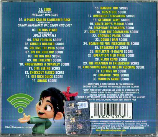 Ralph Breaks the Internet (Colonna sonora) - CD Audio - 2