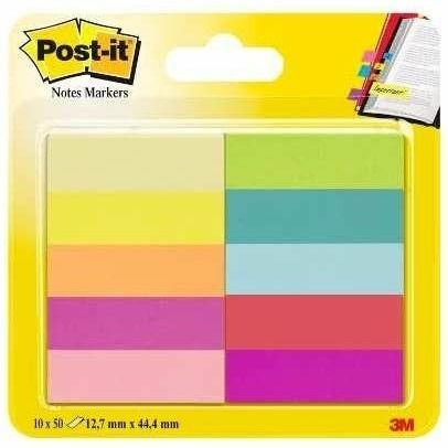 3M Post-it. Segnapagina in Carta 10 Colori