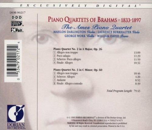 Piano Quartets of Brahms - CD Audio di Johannes Brahms,Ames Piano Quartet - 2