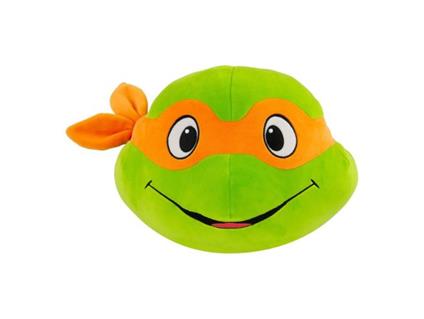 Tartarughe Ninja Mocchi-mocchi Mega Peluche Figura Michelangelo Head 27 Cm Tomy