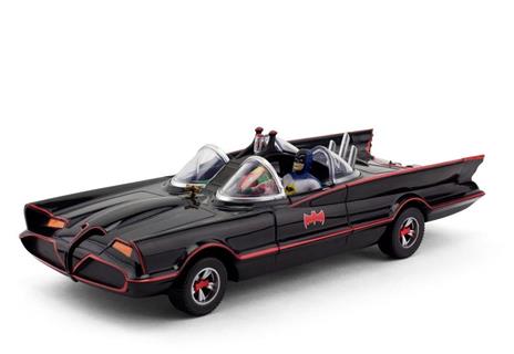 Dc Comics: 1966 Batmobile With Batman & Robin Mini Bendable Figures - 2