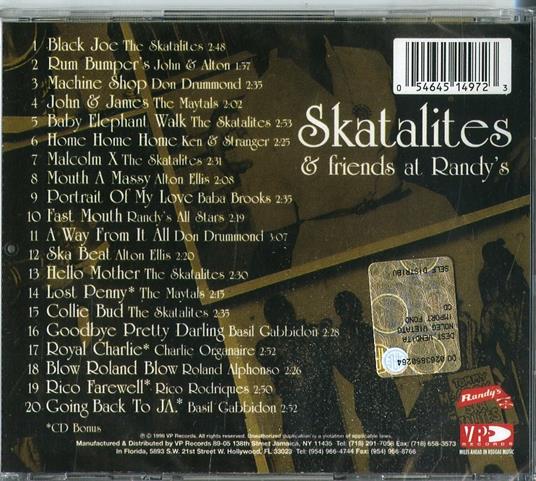 Skatalites and Friends at Randy's - CD Audio di Skatalites - 2