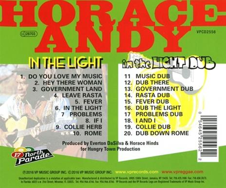 In the Light (Expanded Edition) - CD Audio di Horace Andy - 2