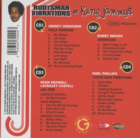 Rootsman Vibration at King - CD Audio di King Jammy - 2