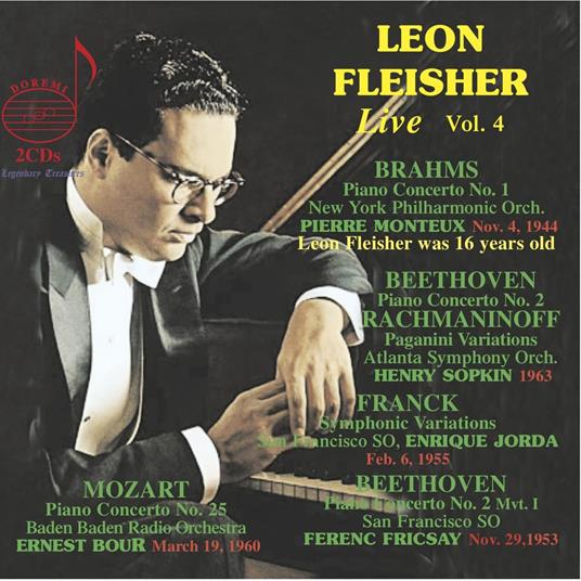 Leon Fleisher: Live, Vol. 4 - CD Audio di Leon Fleisher