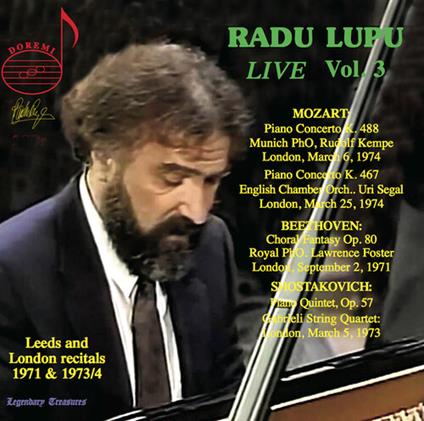 Radu Lupu - Live, Vol. 3 - CD Audio di Radu Lupu