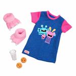 Og Dolls Bd30371Z. Vestiti. Snuggle Monster Pajamas