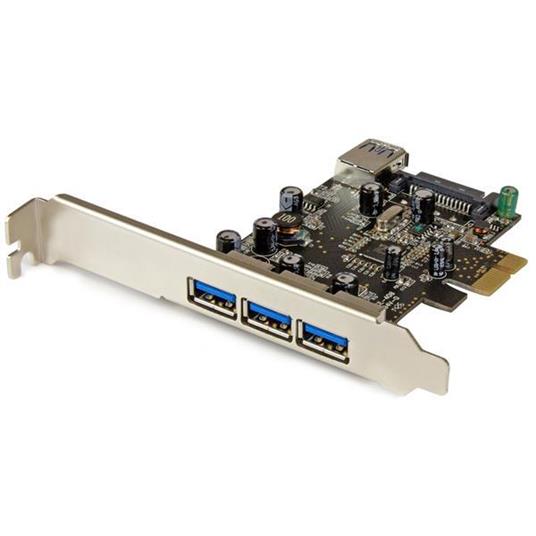 StarTech.com Scheda Espansione PCI Express USB 3.0 SuperSpeed a 4 porte ( 3  esterne, 1 interna ) - StarTech.com - Informatica | IBS