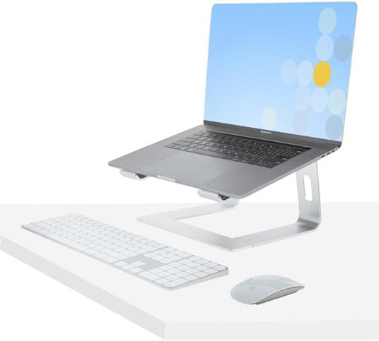 StarTech.com Supporto per PC Portatile da Scrivania in Alluminio/Argento  supporta fino a 5 kg, Rialzo Ergonomico per Laptop, Supporto Portatile per  Notebook Macbook Air/Pro, Dell XPS, Lenovo - StarTech.com - Informatica