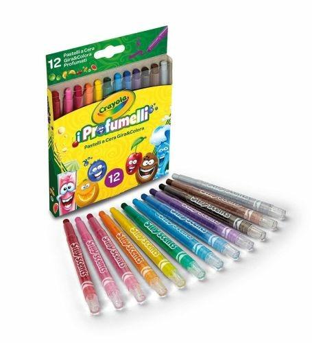 I Profumelli. 12 Pastelli A Cera Gira & Colora Profumati - Crayola -  Cartoleria e scuola