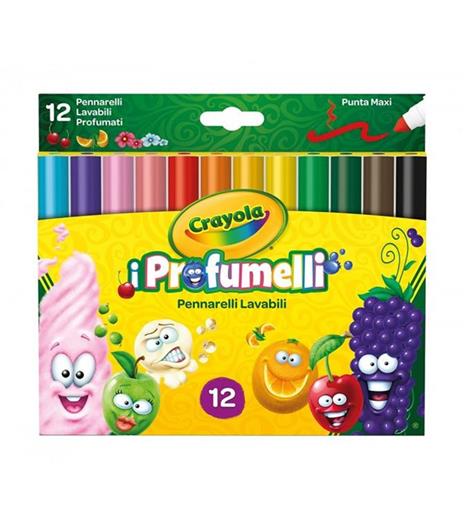 I Profumelli. 12 Pennarelli Punta Maxi Lavabili Profumati - Crayola -  Cartoleria e scuola