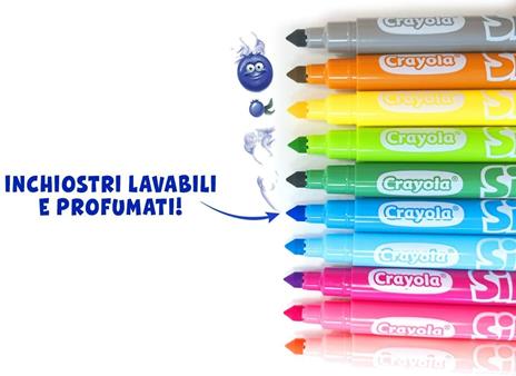 10 Pennarelli lavabili profumati punta media i Profumelli Crayola