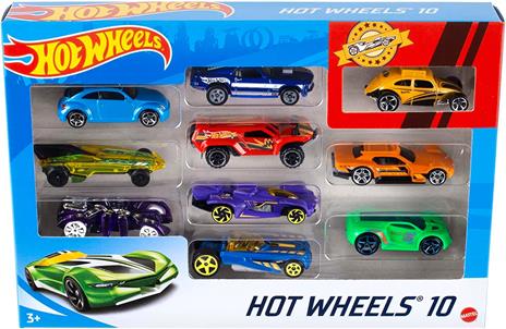 Hot Wheels - Set Macchinine da 10 Veicoli in Scala 1:64, con Decorazioni Mozzafiato, da Collezionare, Single, 54886 - 5