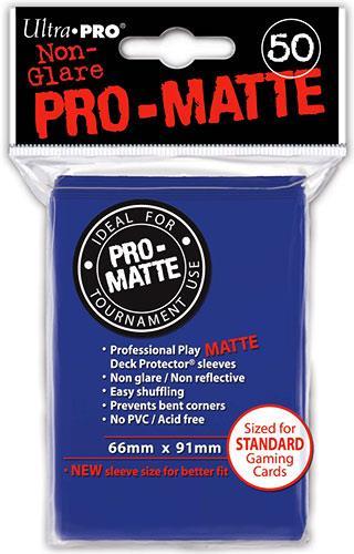 Ultra Pro Proteggi Carte Standard Pacchetto Da 50 Bustine Pro-Matte Non-Glare Blue 12/120 - 2