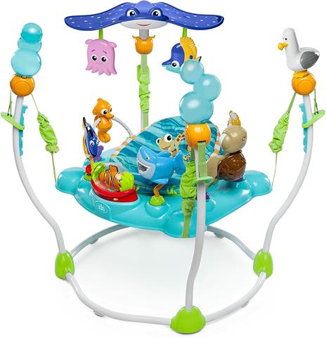 Disney Baby 60701 Centro Attivita'' Nemo, 13 Giocattoli Interattivi, Luci e Musica, Altezza Regolabile, Seduta Girevole a 360°, 6+ Mesi