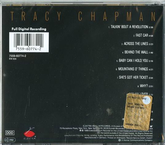 Tracy Chapman - CD Audio di Tracy Chapman - 2