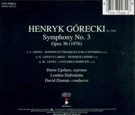 Symphony No.3 - CD Audio di Henryk Mikolaj Gorecki - 2