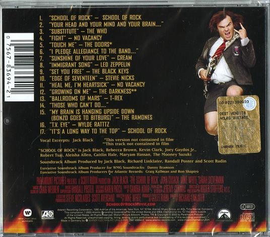 School of Rock (Colonna sonora) - CD Audio - 2